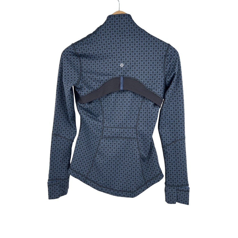 Lululemon Define Jacket Womens 4 Tri Geo Starburst Full Zip Mock Neck